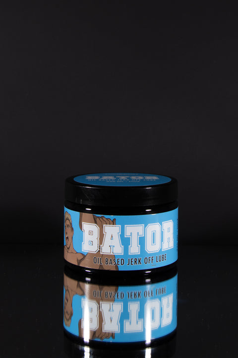 A product photo of Bator lube, an oil-based lube by Twisted Beast.