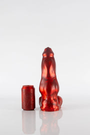 A large red dog dildo.