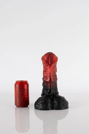 A product photo of a large centaur dildo.