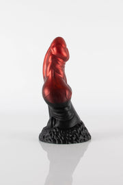 A product photo of Uriens the fox dildo from the side.