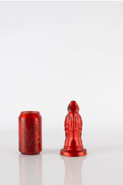 A product photo of a red reptile dildo by Twisted Beast.